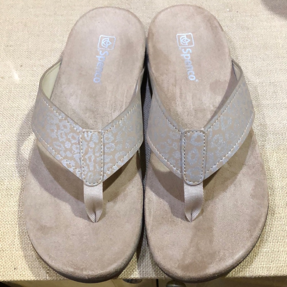 Spenco Cheetah Print Sandals